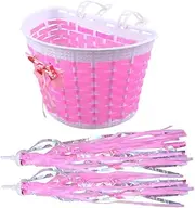 JOINPAYA 1 Set Bike Streamer Kit of Decorative Bike Handlebar Tassels Ribbons for Bicycle Scooter Durable Wear Pe Materials for Fun Stylish Riding