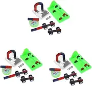 Mobestech 3 Sets Kids Science Experiment Set Physics Learning Tools Science Kit Magnets for