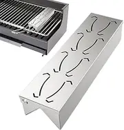 Grill Smoker Box – Durable Stainless Steel For Adding Smoky Flavor To BBQ| Stainless Steel Grilling Accessories With Convenient Hinge Lid For Maximum Fume Production