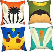 GLSTOY Pillow Case for Sofa 1pc Cartoon Animal Pillowslip Cozy and Comfortable Pillow Cover