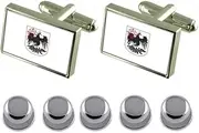 [Select Gifts] Shirt Dress Studs Buenos Aires City Argentina Flag Cufflinks