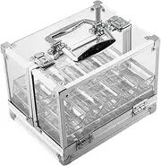EHJRE Acrylic Chips Case Hold 600Chips with 6 Chip Racks for Travel Tabletop Game