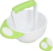 Domary Baby Food Masher Bowl Set Non Slip Long Bowl Handle Fruit Vegetable Puree Mash Bowl