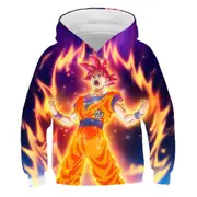 5-10 Years Kids Boys Girls Dragon Ball Hoodies Long Sleeve Sweatshirts Hooded Pullover Sports Hoody Tops A 9-10 Years