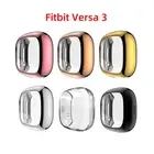 TPU Plating Screen Protector Soft Case Full Cover For Fitbit Versa 3 / Sense