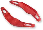 Car steering wheel shift paddles For M&ini C&ooper S JCW F55 F56 F57 F60 Countryman F54 Clubman Auto Accessories Car Steering Wheel Shift Paddle Extension Cover HTEOPOEKFR(Red Pattern,COOPER S F57_201