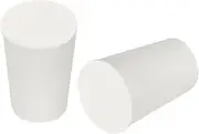uxcell Tapered Shaped Solid Rubber Stoppers 13mm to 17mm, 6 Pcs Lab Rubber Plugs for Sealing, Test Tubes, Flasks, White