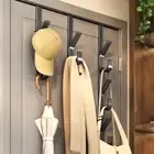 Over The Door Metal Hook Free-Punch Handbag Storage Rack Hat Coat Hanger Home