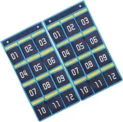 FOYTOKI 2 Pcs Wall Hanging Phone Organizer with Multiple Slots Soft Nonwoven Fabric Storage Bag for Classroom Efficient Mobile Phone Holder Pocket Organizer for Easy Access and Better
