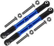 KANGYEBAIHUODIAN Aluminum Front Steering Rod Fit for LOSI 1/10 Rock Rey(Orange)
