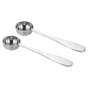 2 Pcs 7.5 Ml TeaSpoon Scoop, Stainless Steel Measuring Spoon, Silver