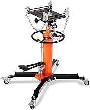VEVOR Transmission Jack, 600kg Hydraulic Telescoping Transmission Jack, 870-1740 mm High Lift Floor Jack Stand with Foot Pedal, 360° Swivel Wheel, Hydraulic Transmission Jack Garage/Shop Lift Hoist