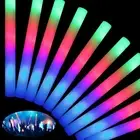 HONLYNE46 PCS Foam Glow Sticks with 3 Modes Colorful Flashing Foam Light Up S...