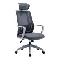 在飛比找momo購物網優惠-【YOKA 佑客家具】Q3 高背辦公網椅-灰白-免組裝(辦公