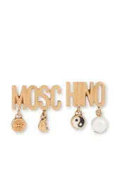[Moschino] logo-lettering earrings
