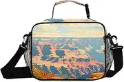 Colorful Grand Canyon Insulated Lunch Box for Women Men - Ideal for Work, Picnics - Includes Adjustable Shoulder Strap