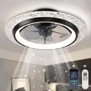 Ventiladores de techo con luces, ventilador de techo empotrado con luz LED