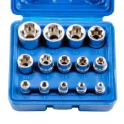 Female E Torx Socket Set 3/8 1/2 1/4 Drive E4 - E24 External Torque Star Sock...