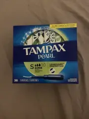 Tampax Tampons Pearl Super Absorbency Unscented 36 Count SUPER