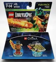 LEGO DIMENSIONS FUN PACK 71223 CHIMA CRAGGER AND SWAMP SKIMMER 45pcs