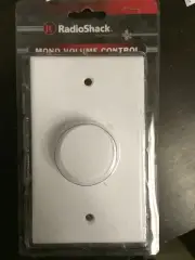 (1 pc) RadioShack Mono Volume Control Wall Mount Plate White Audio Switch Rotary