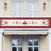 35x300cm Christmas Holiday Garage Door Banner Indoor Outdoor Wall Hanging Decor