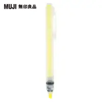 在飛比找momo購物網優惠-【MUJI 無印良品】PP按壓螢光筆/黃