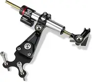 Yemanren-KK CBR 650 R Shock Absorber Mount Kit For Honda CBR650R 2019-2024 Steering Stabilizer damper Bracket Accessories (Silver Black-set)