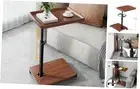 C Table End Table Adjustable Height, 360°Swivel TV Tray Table for Small