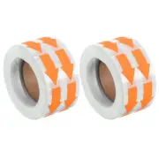 Arrow Sticker 1.2x0.6", 2000 Pcs Adhesive Color Coding Decal, Bright Orange