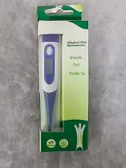 (1 Ct.) Digital Flex Thermometer - Accurate Fast Readings - Flexible Tip.