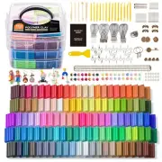 112 Colors Polymer Clay Kit with 20 Clay Tools, 16 Kinds of Accessories, Non-...