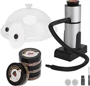 Smoking Gun Food, Smoker Portable Wood Smoke Infuser with Wood Chips, Food Kitchen Smoker kit for Salad Meat Salmon Cocktails Cheese BBQ