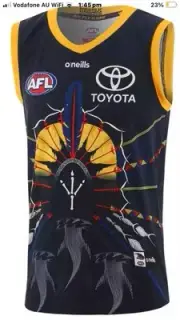 Adelaide Crows AFL O'Neills Indigenous Guernesy Jersey Size XL