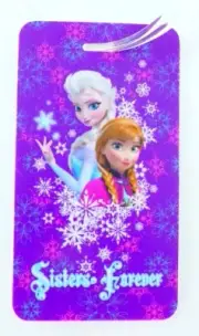 Disney Frozen Luggage Tag ID Tag Bag Tag Travel Kids Backpack Name Tag Elsa Anna