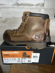 Timberland PRO Whitman 6" Comp Toe Waterproof Work Boot - Brown - US size 10.5