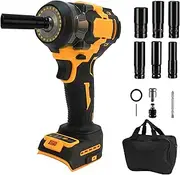 Cordless Impact Wrench for Dewalt 18V 20V Max Battery, 700Nm 1/2 inch Brushless Impact Gun, Electric Impact Driver 3 Speeds Adjustment with 6 Sockets for Car Furniture Car Tyre Change