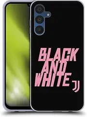 Head Case Designs Officially Licensed Juventus Football Club Black and White Key Art Gel Case [Military Grade Protection] Compatible with Samsung Galaxy A15