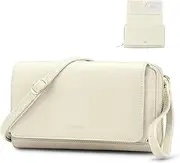 [RONSIN] Women Crossbody Wallet Purse, RFID Card Holder Wristlet Clutch 2 Straps