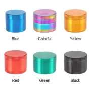 Compact 4 Piece Tobacco Spice Herb Grinder Metal Muller (Black)