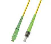 0.5M (1.64ft) OS2 SC/APC to ST/APC Fiber Optic Cable Simplex Singlemode 9/125