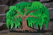 Willow Green Shade Tree Wood Puzzle Toy Made in the USA Art