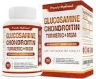 Premium Glucosamine Chondroitin MSM Supplement Tablets w/Turmeric & Boswellia -