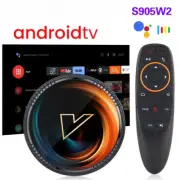 TV Box Android 11 S905W2 Support 4K AV1 2.4&5G Wifi BT with Google Voice Remote