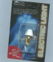 Miniature Dollhouse Bedroom Table Lamp /Gold White 664