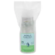 World Centric Cup Clear Cold Compostable 16 oz 20 Pieces (Pack of 3)
