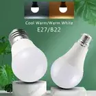 LED Light Bulb Lamp E27/B22 Globe Ball Cool/Warm White Home 6X/10X