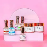 AEON Nail Dipping "Can You Feel The SNOW?" Kit For Starter with French White Dipping Powders and Crystal Clear Powder (56g) , Full Set of 5 AEON Dipping Liquids (0.5oz), Special Nail Kit from Oz Nails and Beauty Supply