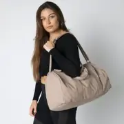 Terra Thread Organic Cotton Aarde Gym Bag - Beige