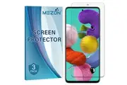 [Set of 3] Samsung Galaxy A51 Ultra Clear Screen Protector Film by MEZON Case Friendly, Shock Absorption (A51, Clear)